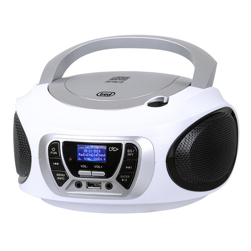 Image of Trevi CMP 510 DAB Digitale 3 W DAB, DAB+, FM Bianco Riproduzione MP3