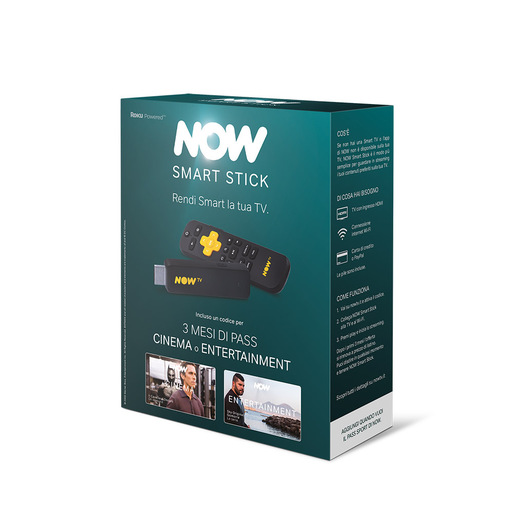 Image of NOW Smart Stick con inclusi i primi 3 mesi a scelta tra Pass Cinema oppure Entertainment di NOW
