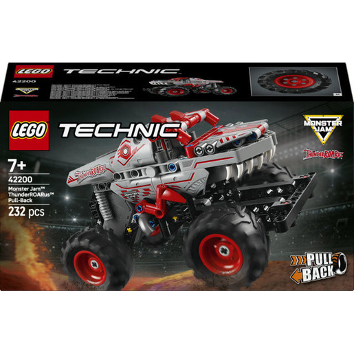Image of LEGO Technic 42200 Pull-Back ThunderROARus, Monster Truck Giocattolo da Costruire, Giochi Bambini 7+, Regalo Fan Monster Jam