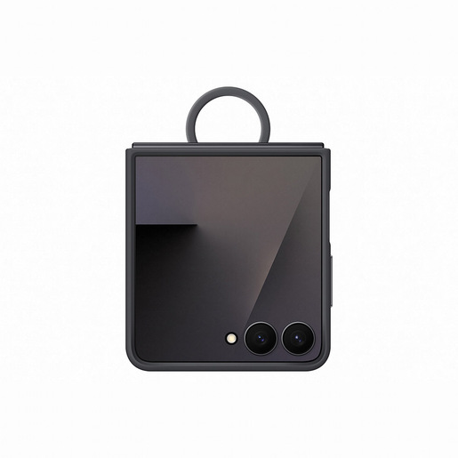 Image of Samsung Galaxy Z Flip7 Ring Case (Silicone) Black