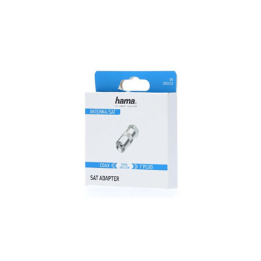Hama Adattatore SAT/Antenna Maschio-Femmina – Corpo In Metallo Completamente Schermato, Grigio