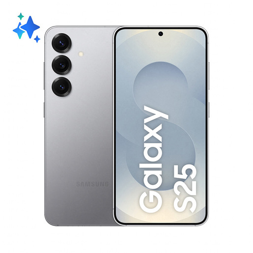 Image of Samsung Galaxy S25 Smartphone AI, Display 6.2'' FHD+ Dynamic AMOLED 2X, Fotocamera 50MP, RAM 12GB, 256GB, 4.000 mAh, Silver shadow