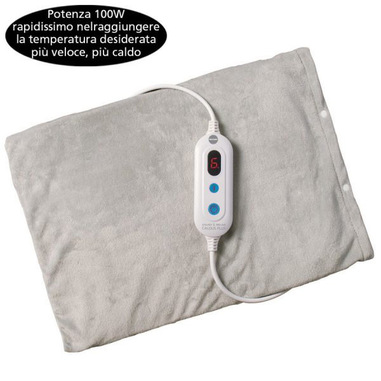 Termoforo Elettrico 30 X 60 Cm, Cuscino Termico Con 9 Livelli Di