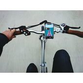 Supporto Smartphone Cellularline Rider Steel - Per Manubrio Moto/Bici - Alluminio 360° - Foto 3