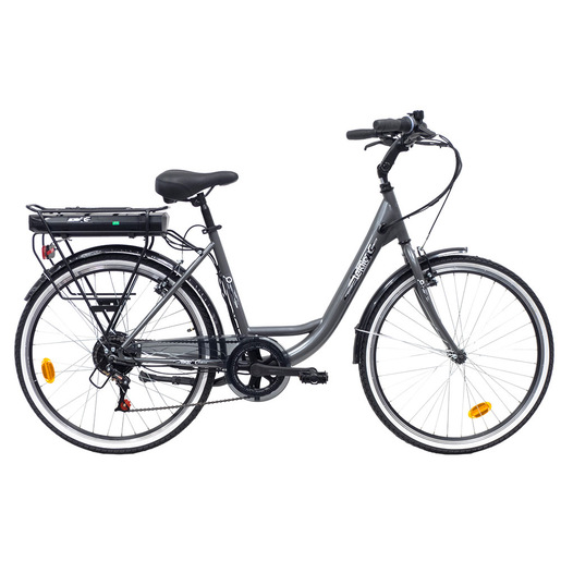 Image of TEKLIO TC1 City Bike elettrica 26'' grigia in acciaio
