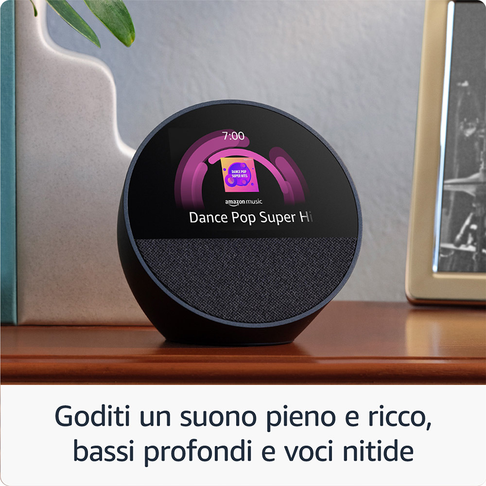 Counlisha Supporto In Legno Massello Per Echo Spot (2024) – Treppiede Stabile Con Base Antiscivolo, Migliora Il Suono E Protegge Dall’acqua – Design In Noce Nordamericano - 2