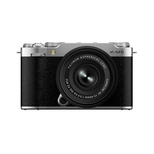 Image of Fujifilm X-M5 SILVER Kit XC 15-45mm MILC 26,1 MP X-Trans CMOS 4 6240 x 4160 Pixel Argento