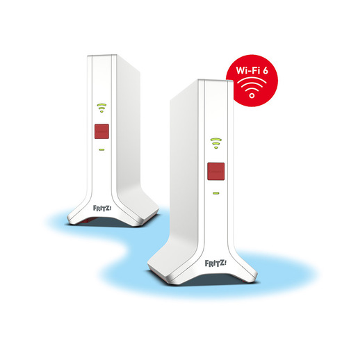 Image of Mesh Set FRITZ! 4200 2-pack Edition International Dual-band (2.4 GHz/5 GHz) Wi-Fi 6 (802.11ax) Rosso, Bianco 2x2/4x4