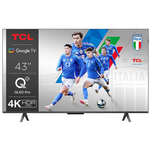TCL C65 Serie C6 Smart TV QLED 4K 43'' 43C655, Dolby Vision, Dolby Atmos, Google TV
