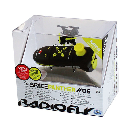 Image of ODS Radiofly Space Panther 4 rotori Quadrirotore 80 mAh Nero, Giallo
