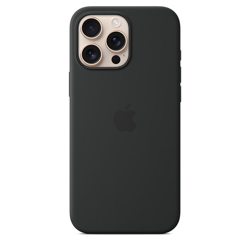 Image of Apple Custodia MagSafe in silicone per iPhone 16 Pro Max - Nero