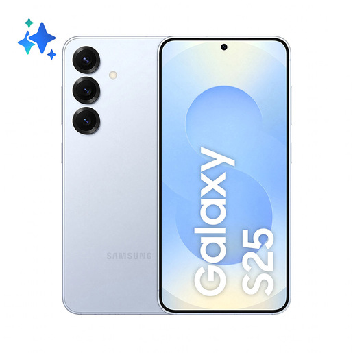 Image of Samsung Galaxy S25 Smartphone AI, Display 6.2'' FHD+ Dynamic AMOLED 2X, Fotocamera 50MP, RAM 12GB, 512GB, 4.000 mAh, Icyblue