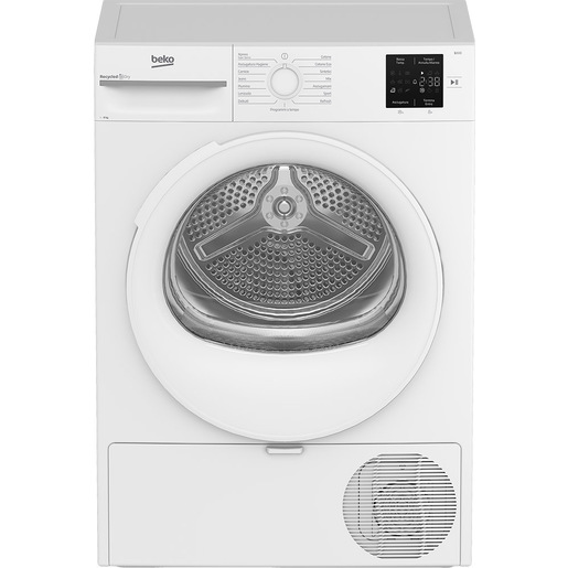 Image of Beko BMTR38W 8kg, Classe D, Linea Estetica NX, motore asincrono, Display digitale, colore Bianco, oblò Bianco