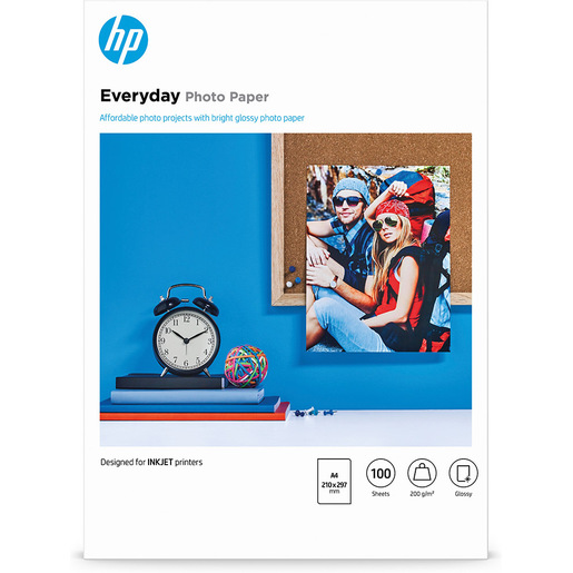 Image of HP Carta fotografica Everyday, lucida, 200 g/m2, A4 (210 x 297 mm), 10