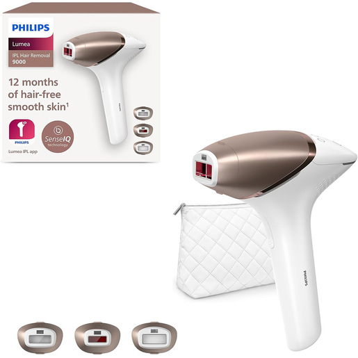 Image of Philips Epilatore a Luce Pulsata Lumea con tecnologia SenseIQ e custodia bianco BRI955/00
