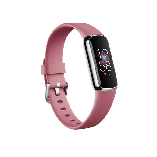 Fitbit Luxe AMOLED Braccialetto per rilevamento di attività Rosa, Plat