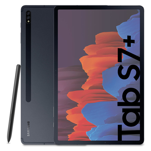 Image of Samsung Galaxy Tab S7+ Wi-Fi SM-T970 Qualcomm Snapdragon 128 GB 31,5 cm (12.4'') 6 GB Wi-Fi 6 (802.11ax) Android 11 Nero