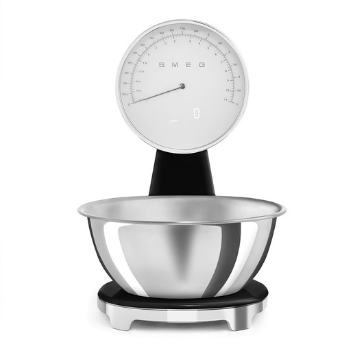 Image of Smeg Bilancia da cucina 50's Style - Nero LUCIDO - KSF01BLWW
