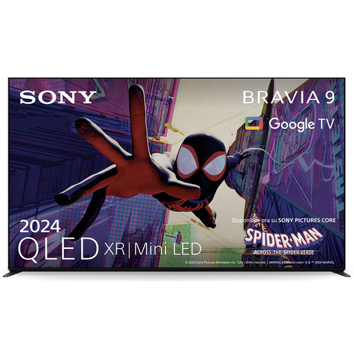 Sony BRAVIA 9 QLED (XR l Mini LED) 85 Pollici 4K HDR Google Smart TV (2024) Gaming Menu per PlayStation 5, IMAX Enhanced, Dolby Vision Atmos, Chrome