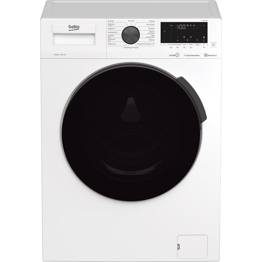 Beko b300 Lavatrice a Vapore UWR104A6I, Classe A, 10kg, 1400 giri/min
