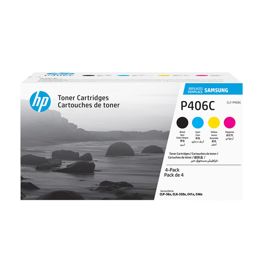 Image of Samsung Confezione da 4 cartucce toner originali HP CLT-P406C (ciano/magenta/giallo/nero)