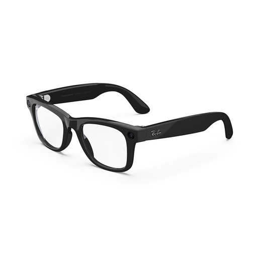 Image of Ray-Ban Meta Wayfarer, Nero lucido, Trasparenti