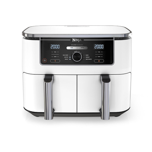 Ninja AF400EU Doppia 9,5 L Indipendente 2470 W Friggitrice ad aria calda Bianco