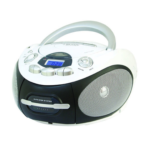 Image of New Majestic AH-2387R MP3 USB Lettore CD personale Nero, Bianco