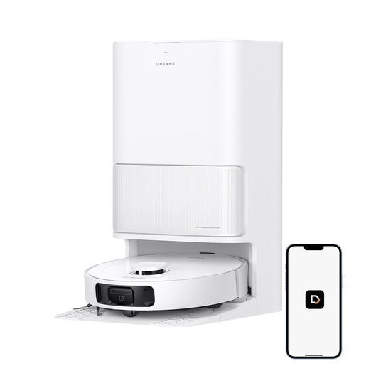 Image of Dreame D20VIU Ultra White Versione Italiana – Robot aspirapolvere e lavapavimenti con auto-pulizia e auto-svuotamento, aspirazione 13.000 Pa e autonom