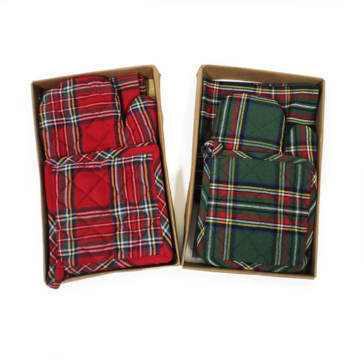 Image of TESS AC9423404 presina e guanto da forno Mitt set 1 pz Multicolore Poliestere, Cotone cod015