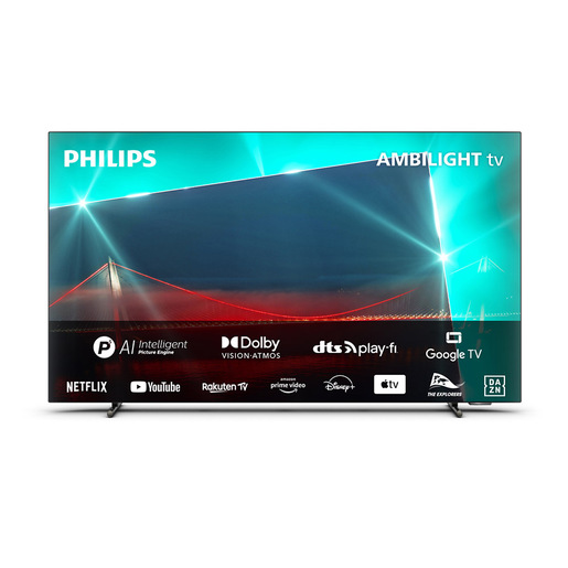 Image of Philips Ambilight TV OLED 718 65“ 4K UHD Dolby Vision e Dolby Atmos Go