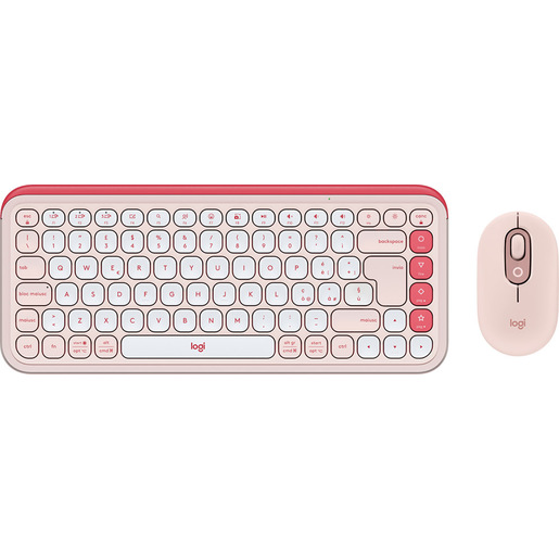 Image of Logitech 920-013117 tastiera Mouse incluso Universale Bluetooth QWERTY Italiano Rosa