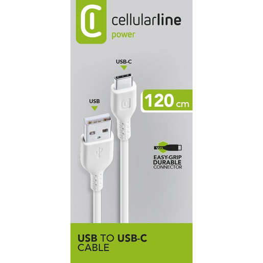 Image of Cellularline Power Cable 300cm - USB-A Cavo USB-C per ricarica e trasferimento dati