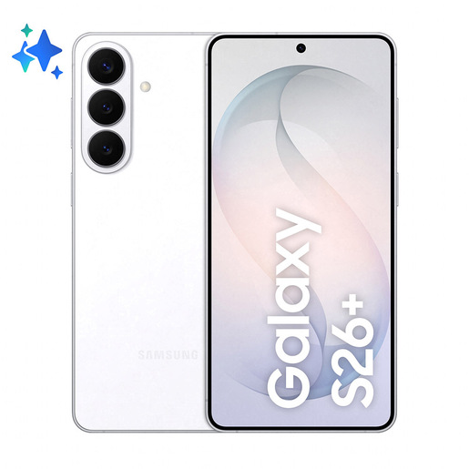 Samsung Galaxy S26+ Smartphone AI, 256GB, Processore avanzato, Assistente Foto, Creative Studio, Camera 50 MP, 4900 mAh, White