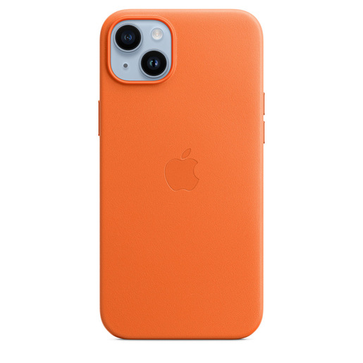 Image of Apple Custodia iPhone 14 Plus in Pelle - Arancione