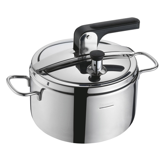 Image of Barazzoni 533045007080 pentola a pressione per piano cottura 7 L Nero, Acciaio inossidabile
