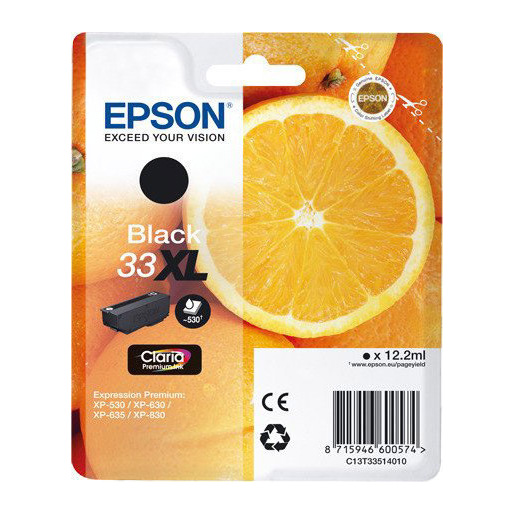 Image of Epson Oranges 33XL K cartuccia d'inchiostro 1 pz Originale Resa elevat