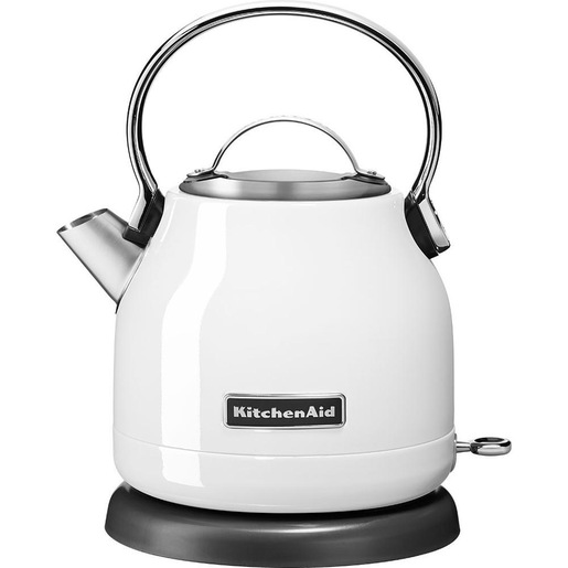 Image of KitchenAid 5KEK1222EWH bollitore elettrico 1,25 L 2200 W Nero, Acciaio inox, Bianco