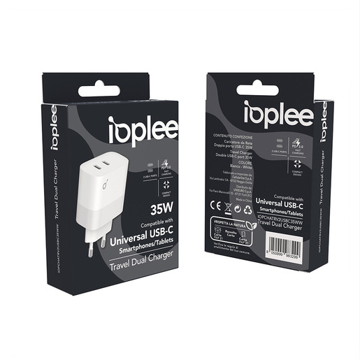 Image of IOPLEE Caricatore da Rete Doppia porta USB-C 35W