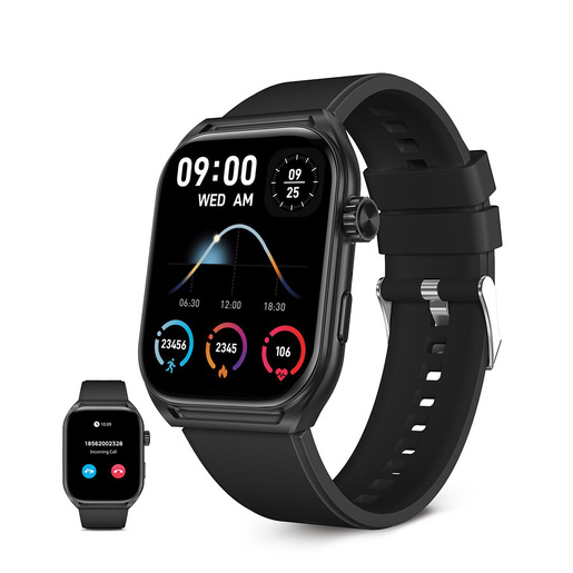 Image of Ksix BXSW28N smartwatch e orologio sportivo 5,23 cm (2.06'') AMOLED Digitale 401 x 502 Pixel Touch screen Nero