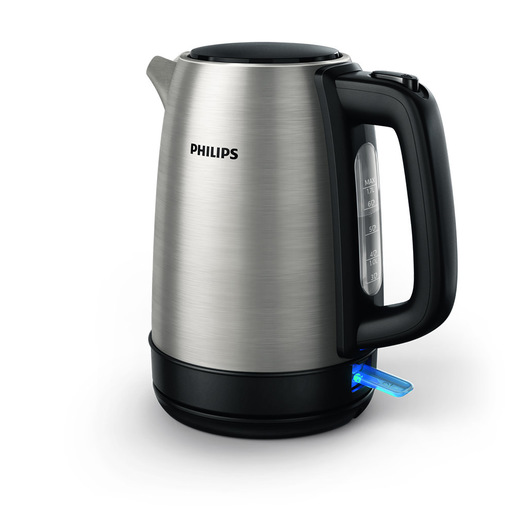 Image of Philips Daily Collection HD9350/90 Bollitore in metallo, coperchio a molla, indic. lum.
