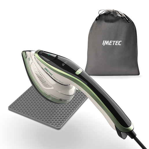 Image of Imetec Steam Easy, ferro da stiro portatile verticale, stira in verticale e orizzontale, piastra ceramica, tripla regolazione di vapore e temperatura, di