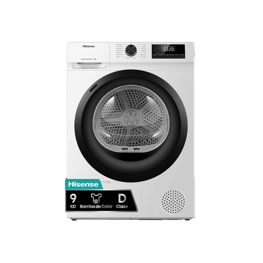 Hisense DHQE900UWDC asciugatrice Libera installazione Caricamento frontale 9 kg Bianco