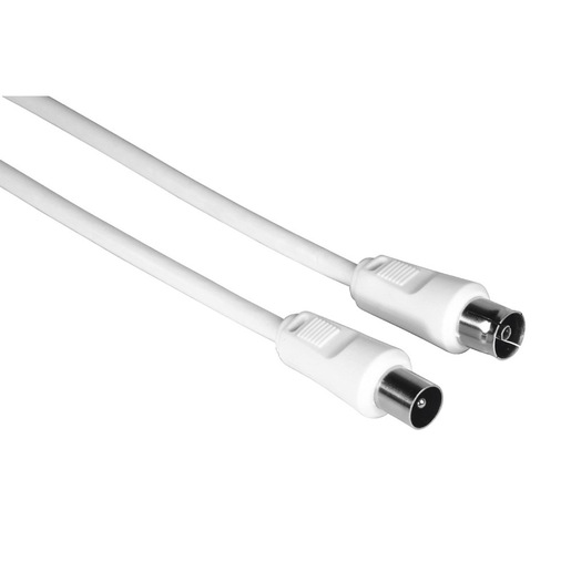 Image of Hama Cavo antenna M/F, 75 dB, 1,5 metri, bianco, sfuso (25 pzz.)