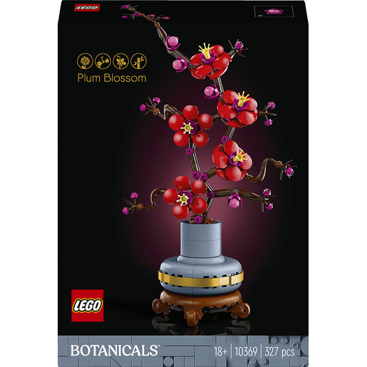 Image of LEGO Botanicals 10369 Albicocco Giapponese, Fiore Finto Artificiale da Costruire per Adulti, Idea Regalo per Donna o Uomo