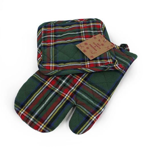 Image of TESS AC943692 presina e guanto da forno Set di guanti da forno 2 pz Multicolore Cotone