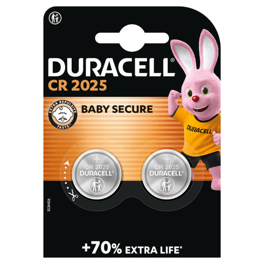 Image of        Duracell Elettronics 2025 B2 2pz