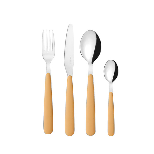 Image of Fratelli Guzzini 127500206 set di posate 24 pz Grigio, Giallo