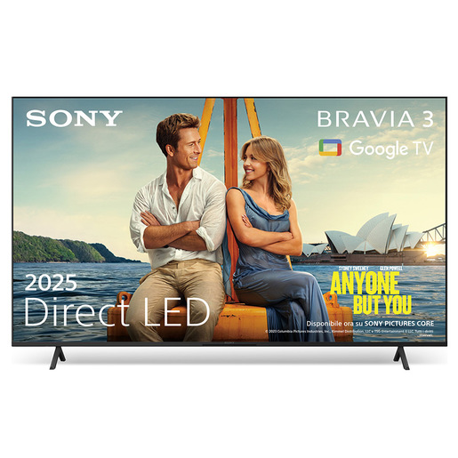 Image of BRAVIA 3: Sony BRAVIA 3, K-50S3 - Direct LED   Altoparlante X-Balanced   Dolby Vision/Atmos   IMAX Enhanced   Google TV (2025)   Google Cast   Apple A