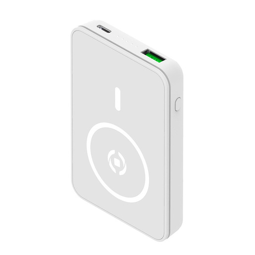 Image of Celly MAGPB5000 batteria portatile 5000 mAh Carica wireless Bianco